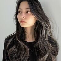 画像9327：ホワイト×ブラック   エンドカラー